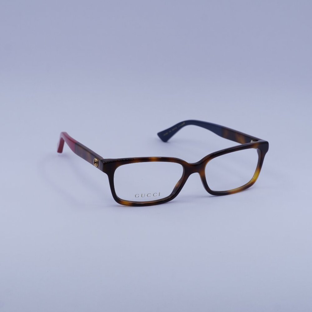 Gucci GG0168O 004 Eyeglasses Havana 53mm Rectangle Frame